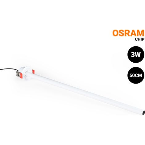 Spot LED encastré plafond 3W - Extensible 500mm - Orientable - - Blanc (1/5)