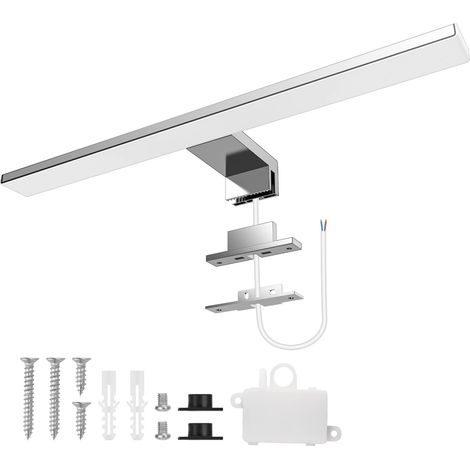Lampe Miroir Salle de Bain 10W 40CM 820LM Applique Miroir Salle de Bain Blanc Froid 6500K Résistant à l'eau Lumiere Miroir Salle de Bain (1/5)