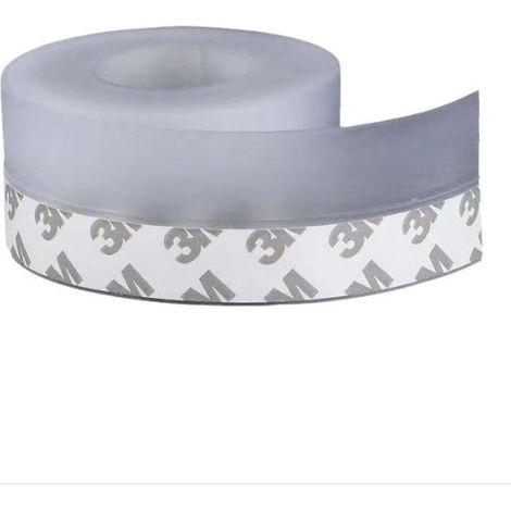 Bande d'étanchéité transparente et autocollante en silicone : 10 m de longueur et 4,5 cm de largeur Pour portes et fenêtres pour bloquer le vent, la poussière, pour réduire le bruit (1/5)