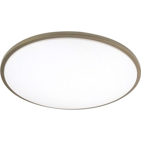 Plafón Eglon 60 W blanco/cuero 5880 lm 49x49x8 cm mando regulable