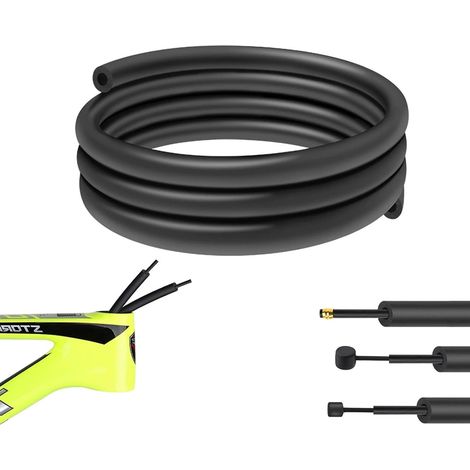 Gaine en Mousse pour Cadre de Vélo, Insonorisante, Protège Câbles de Frein et Dérailleur, Réduit les Vibrations, Souple et Résistante, Idéale pour VTT, Route et Vélos Électriques,1,6 m (1/5)