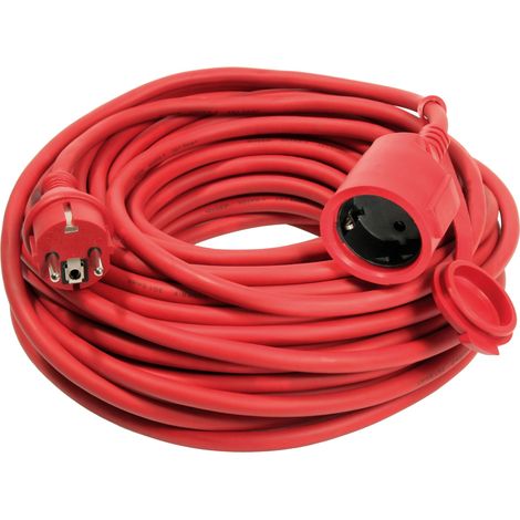 Verlängerungskabel 20 m Außenbereich IP44 Rot H05RR-F 3G1,5 (1/2)