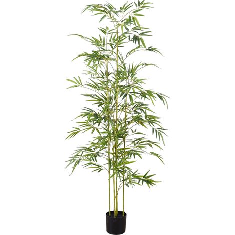 Plante Artificielle Bambou Arbre Artificiel Hauteur 150 cm avec Pot, décoration Interieur, très réaliste (1/5)