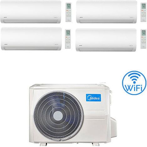 Climatizzatore Condizionatore Midea Xtreme WiFi R32 Quadri Split 9000 + 9000 + 9000 + 9000 BTU con U.E. M4OE-28HFN8-Q INVERTER Classe A++/A+