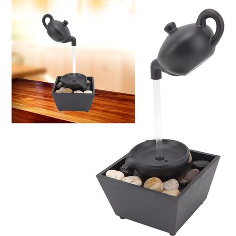 Fontaine décorative flottante de type USB, conçue pour le bureau, la maison, le salon, une table basse ou un bureau. (1/5)