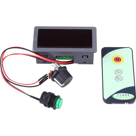 Régulateur de vitesse pour moteur CC PWM 6V 12V 24V avec affichage numérique et télécommande infrarouge (1/5)
