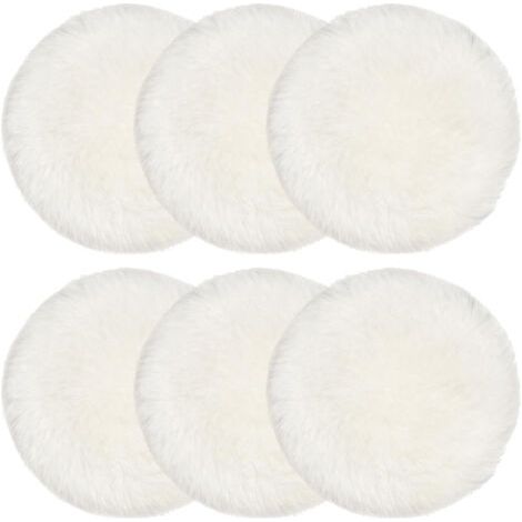 6er-Pack 125-mm-Polierpads aus Wolle, Polierhauben für Exzenterschleifer mit , Korkböden (1/5)
