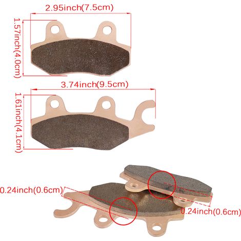 Motorcycle copper-based sintered brake pads KAWASAKI KRF 750 SAF/SAFA/SBF disc brake pads