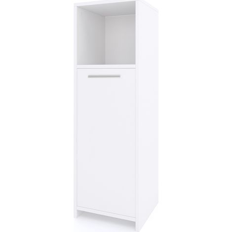 Armario de baño mediano Kiko, Blanco, 30 x 95 cm, Vicco
