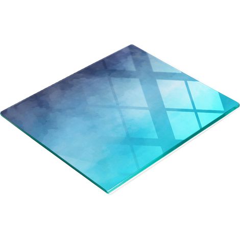 Tabla de cocina de vidrio templado duradera y elegante con dise帽o ahumado de 60x52 cm. (1/5)
