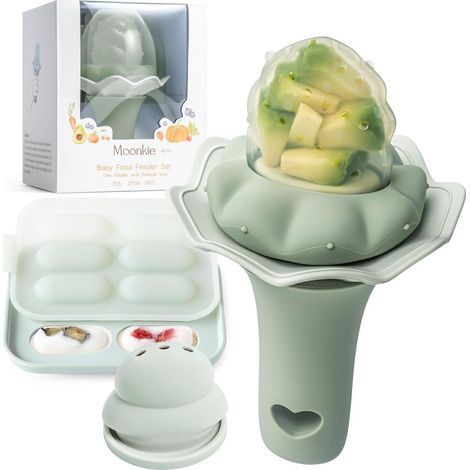 2 tailles de sachet – Sucette en silicone pour bébé avec compartiment de congélation convient aux (1/5)