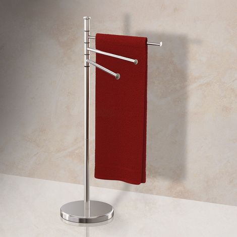 Porte serviettes a 3 barres pivotantes acier inoxydable 210736256