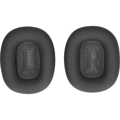 Casque rembourrage oreilles confortables coussinets en similicuir gris foncé compatibles iOS Earbuds Max (1/5)