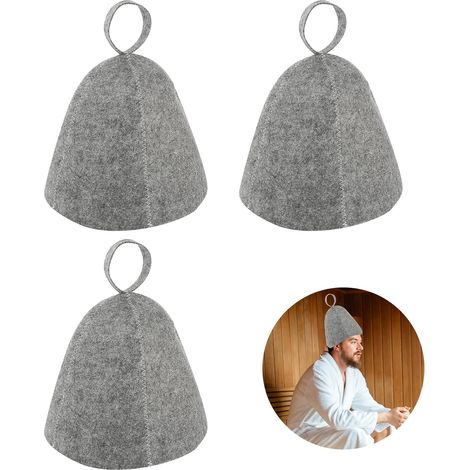Jiajia AI, Ensemble de 4 chapeaux de sauna en feutre pour jardin, terrasse et extérieur (1/5)