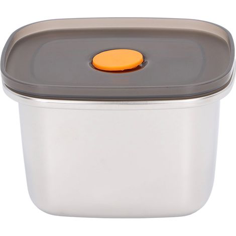 Boîtes de conservation alimentaire hermétiques en acier inoxydable 304 et PP, empilables, pour préparation de repas et restes, 450ML, 11,7x9,5x7,7cm (1/5)