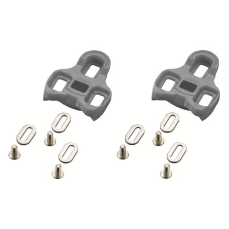 KIT PLACCHETTE GRIGIE 5° COMPATIBILI LOOK KEO PER PEDALI BICI CORSA TACCHETTE SGANCIO Ecovelo