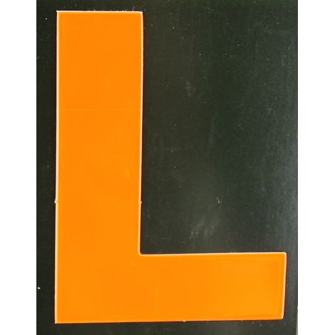 Conacord Reflektierender Klebebuchstabe L orange L Klebebuchstaben & Zahlen (1/2)