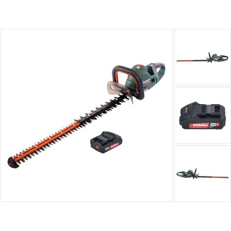 Metabo HS 18 LTX BL 75 Taille-haies sans fil 18 V 75 cm Brushless + 1x batterie 2,0 Ah - sans chargeur
