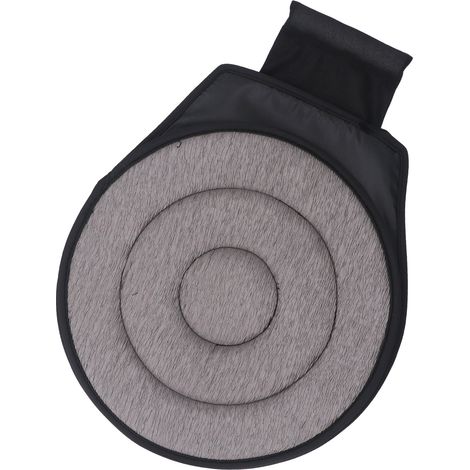 Coussin de voiture rotatif à 360° - Tapis de voiture portable et antidérapant - Gris (1/5)