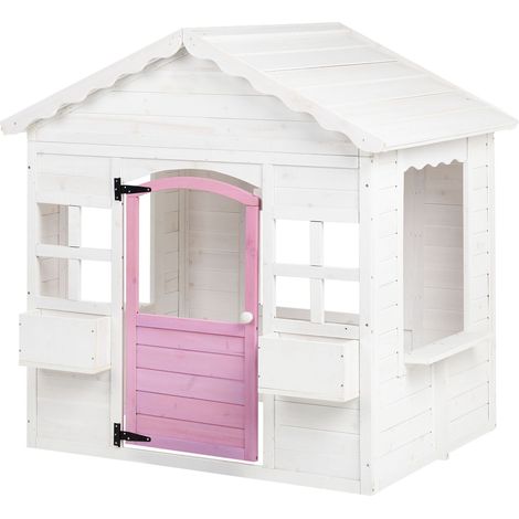 Garden Playhouse NIKAIA Fir Wood White (1/5)