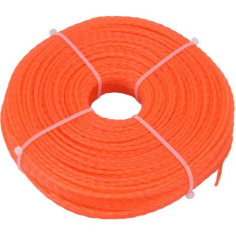 Cordon de coupe en nylon 2,7 mm 100 m en forme de torsion pour tondeuses à gazon à usage intensif (1/4)