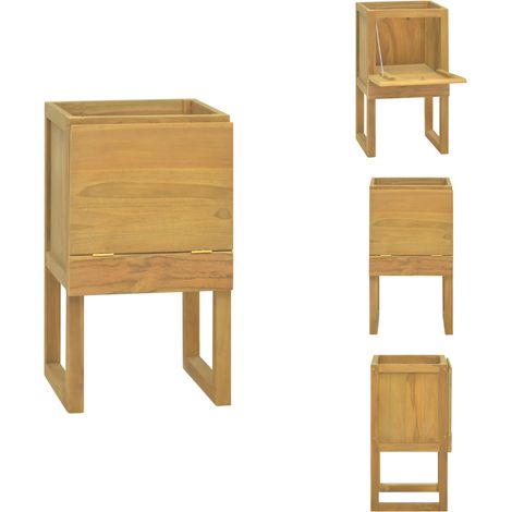 Badschrank 41x40x75 cm Massivholz Teak - Badschrank - Teekholzmöbel - Badezimmermöbel - Aufbewahrungsraum - Garderobe (1/5)