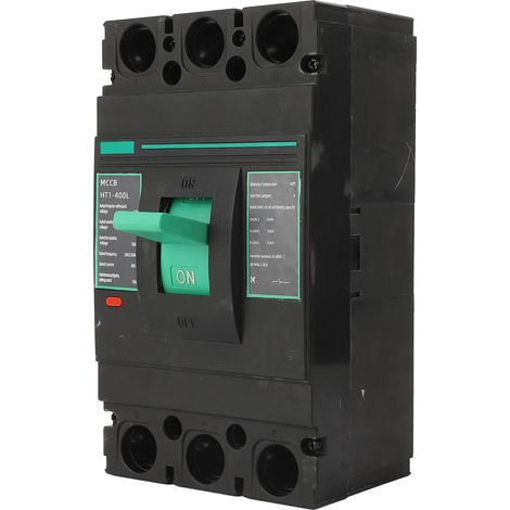 Disjoncteur à boîtier moulé 400A MCCB, interrupteur de Protection de batterie solaire 3P AC 400V (1/5)