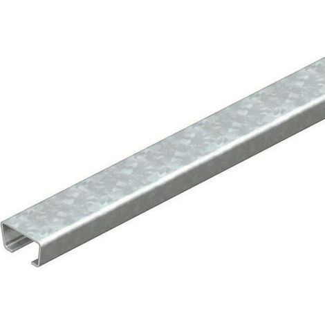 OBO Bettermann Profilschiene AML3518UP2000FT C-Profil, 2000x35x18mm, 1,5mm Materialstärke, Stahl, feuerverzinkt (1/2)