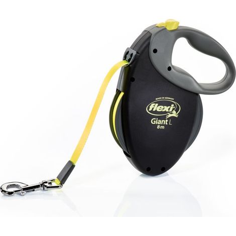 Laisse automatique pour chien FLEXI GIANT NEON, longueur 8 m
