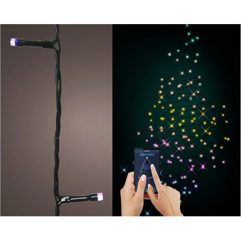 LUCI DI NATALE 200 LED MULTICOLOR CONTROLLABILI DA SMARTPHONE 1990CM (1/2)
