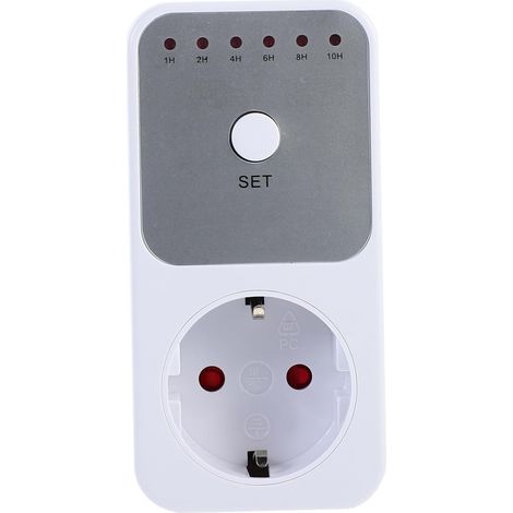 Programmierbarer mechanischer Steckdosen-Timer, 1 Steckdosen-Verzögerungstimer, automatische Abschaltung, Haushaltsgeräte, Energieüberlastungsschutz