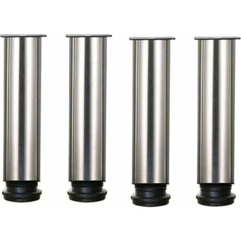 4er-Set Möbelfüße - Edelstahl - Höhenverstellbar um 25 cm - Ideal für Sofas, Tische, Schränke (1/4)