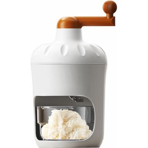 Machine à glace pilée domestique, broyeur à glace, machine à flocons de neige, machine à smoothies manuelle d'été, petite machine à boissons, blanche, 1 pièce (1/5)
