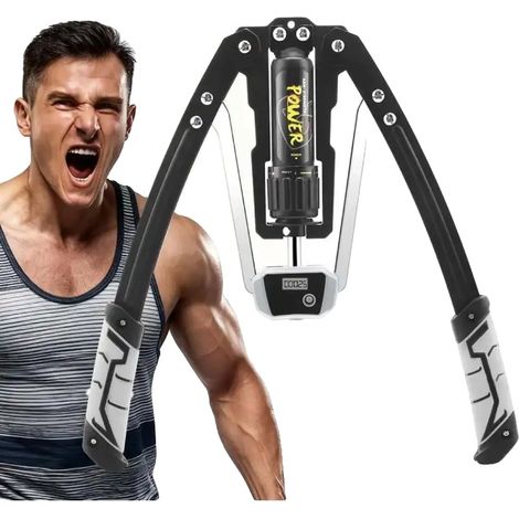 Allenatore per braccia, resistenza regolabile, design ergonomico, nero (1/2)