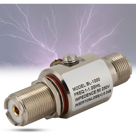 Parafoudre BL-1000 200W 1-1.2GHz avec Connecteurs PL259, UHF, SO239 et M Femelle (1/4)