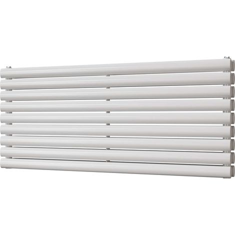 Omeara Axis - White Horizontal Radiator H522mm x W1200mm Double Panel