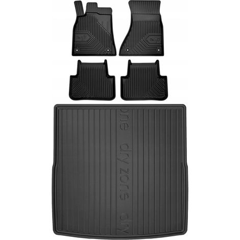 SET 77 Alfombrillas de goma y alfombra AUDI A4 B8 SEDAN 2008-2015 (1/5)