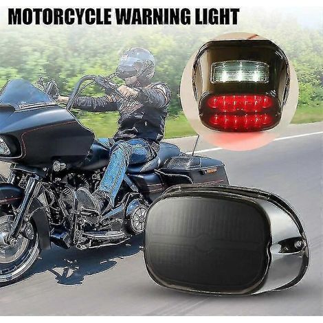 Feu arrière LED pour moto (1 pièce) - Feu stop arrière pour Harley Dyna/Touring (1/4)