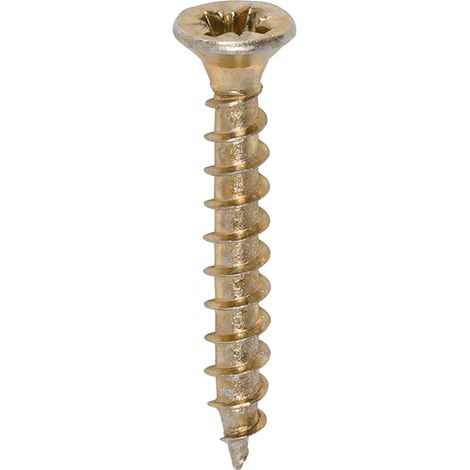 TIMco 3.5 x 25mm Solo Zinc & Yellow Woodscrew Qty 200