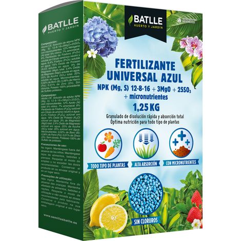 Batlle Fertilizante Universal Azul - Abono Granulado - 1.250 g