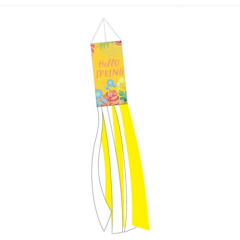 Manche à air naturelle printanière - Décoration suspendue d'extérieur durable (1/5)
