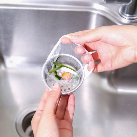 Passoire de cuisine en maille - 200 sacs filtrants jetables pour évier