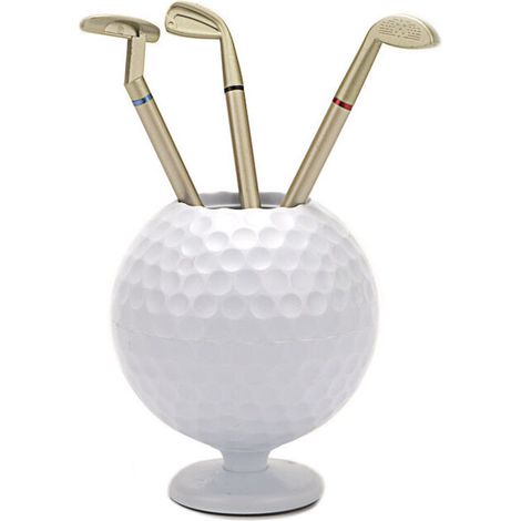 Porte-Stylo de Golf,T-Audace Trois stylos à Bille en Forme de Club de Golf avec Stylos en Forme de Clubs de Golf pour l'école de Bureau à Domicile (1/5)