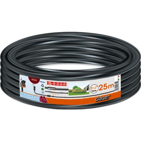 Claber 90357 Rainjet Tubo Gocciolante 1-2'' 50 m Polietilene Gocciolatori ogni 33 cm 2 l-h colore Nero