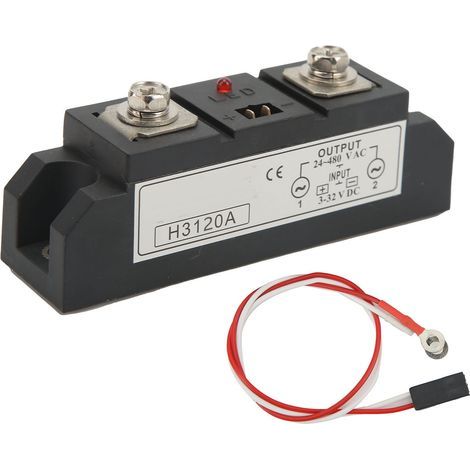Relais à semi-conducteurs industriel SSR, entrée 3-32V DC à sortie 24-480V AC pour véhicule de tour (1/4)