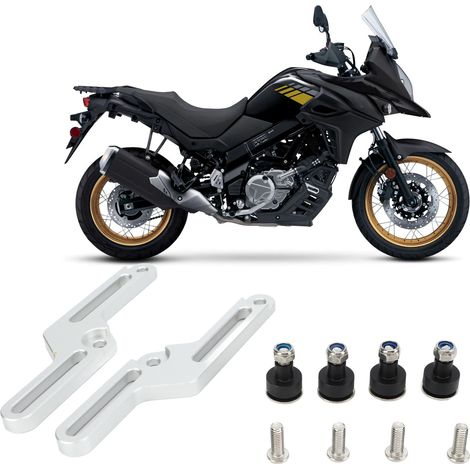Réglage de pare-brise pour moto Suzuki V-STROM DL650 2017-2020 argent (1/5)