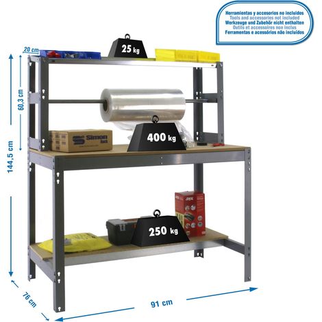 Simonrack Modell Simonrack Arbeitstisch Dunkelgrau Robust