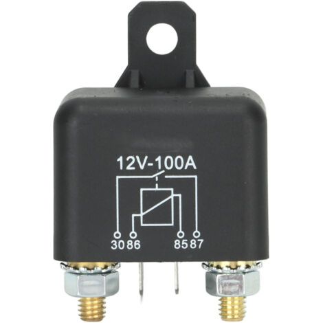 Relais de démarrage Solénoïde 4 broches 12 V 100 A NO pour tondeuse à gazon tracteur de jardin voiturette de golf (1/5)