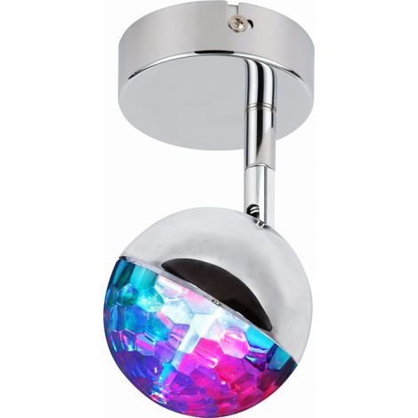 Applique Candellux Party 91-67753 LED RGB cromo 15 cm