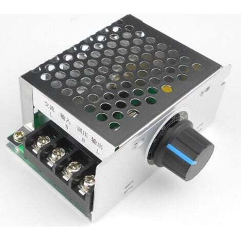 Aiperq Régulateur de vitesse de moteur monophasé 220V AC Interrupteur de vitesse de moteur de ventilateur Variateur et régulateur de température (1/4)